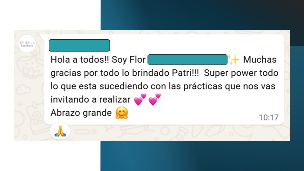 Testimonio sobre prácticas y manifestación